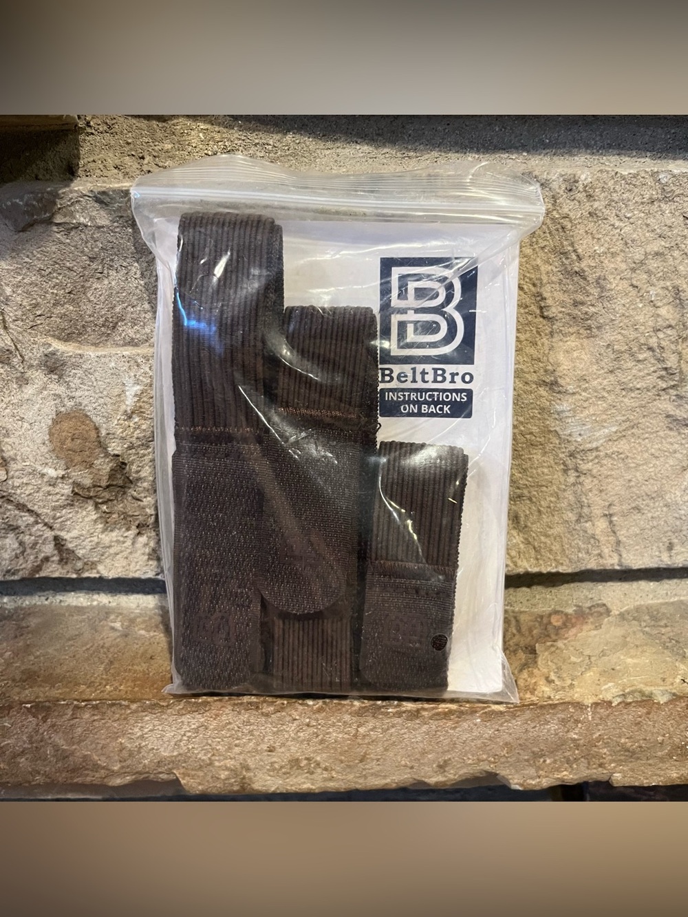 Beltbro Brown Men’s Belt Set of Three 8", 12", and 16" Length